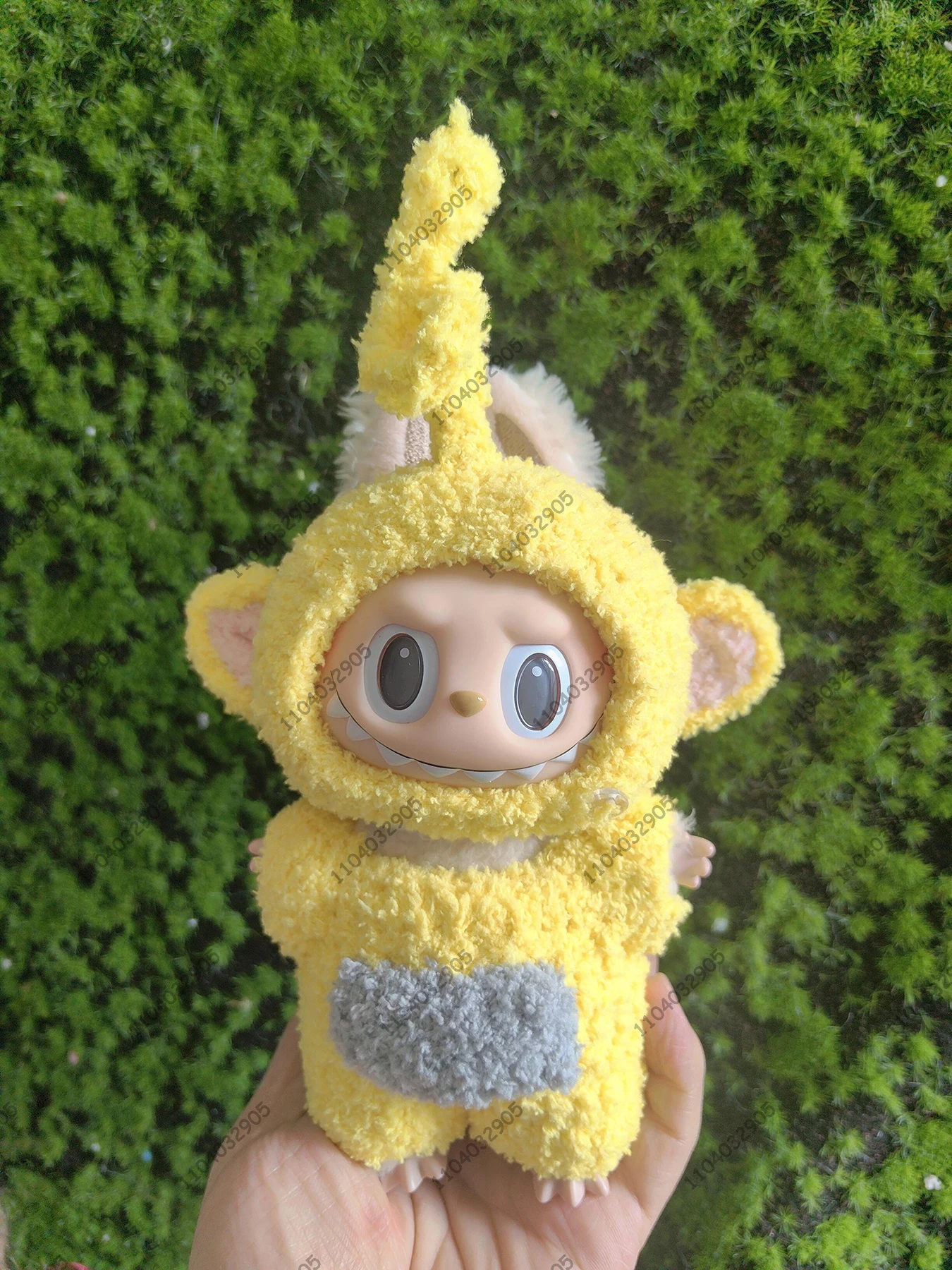 Labubu The Monsters Teletubbies Costume Dipsy Tinky Winky Clothes 1:1 Original Replica Vinyl Doll Action Figure Bag Charm Gift