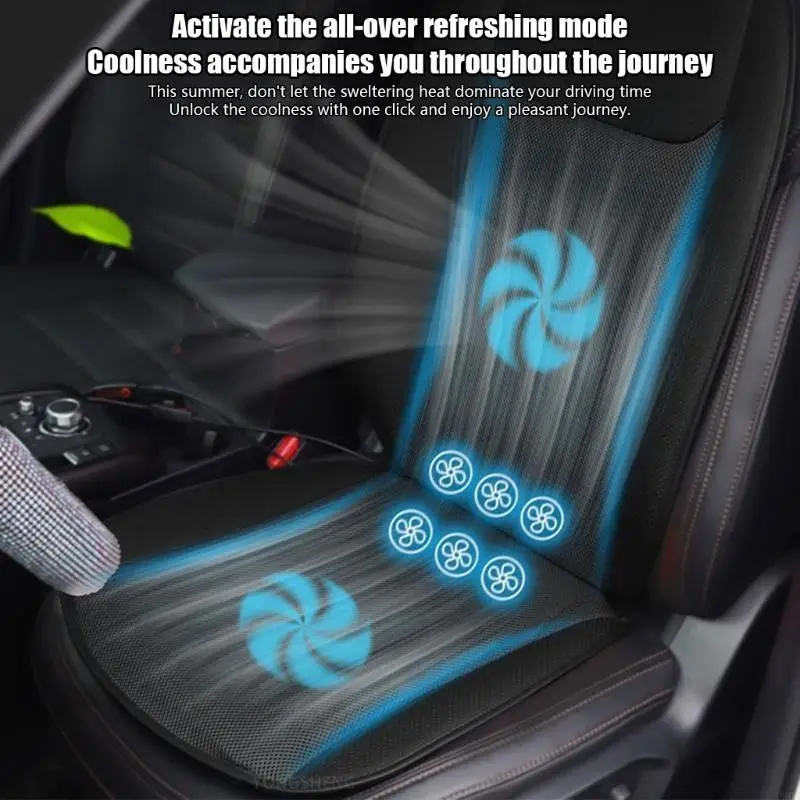 2025 신차 환기 시트 패드 30dB 조용한 작동 720 ° 냉각 팬 USB 전원 차량 및 여행 사무실 사용에 적합