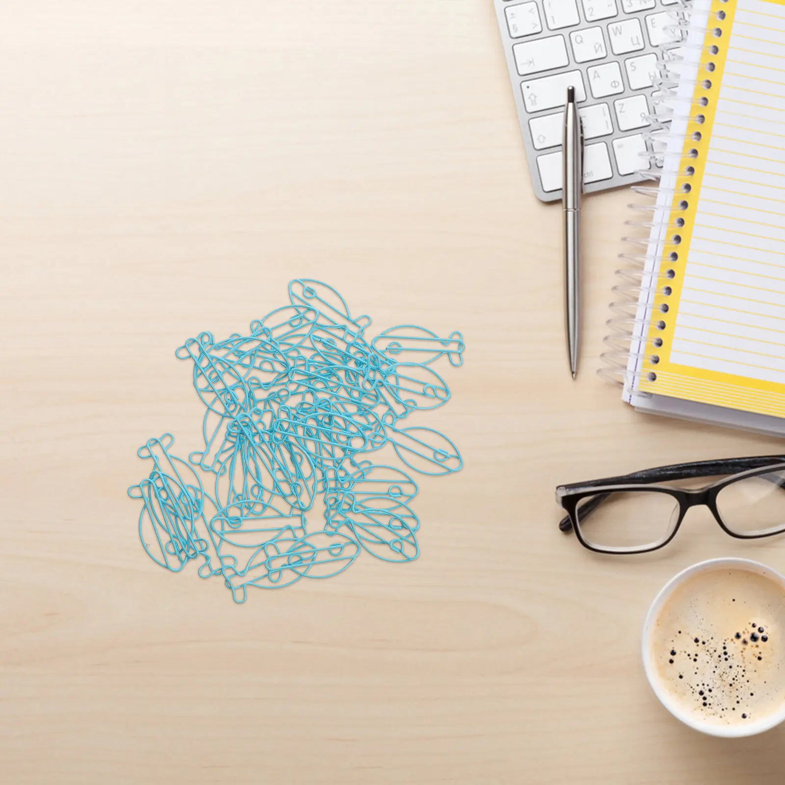 30Pcs 크리 에이 티브 동물 종이 클립 사무실 학교 문서 조직을위한 물고기 모양의 금속 클립 장식 종이 클립