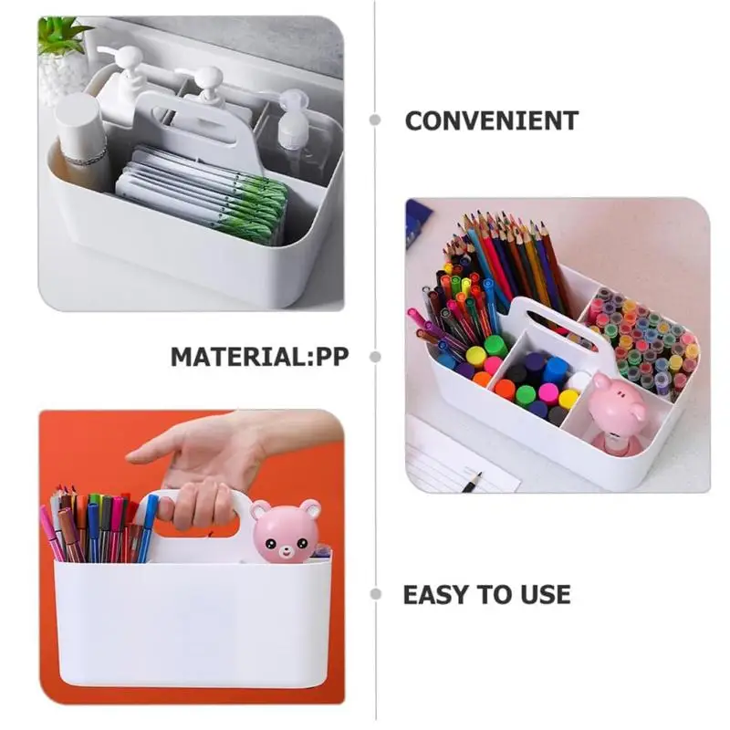 Desktop Storage Organizer Stationery Box Remote Control Container for Watercolor Pens Marker