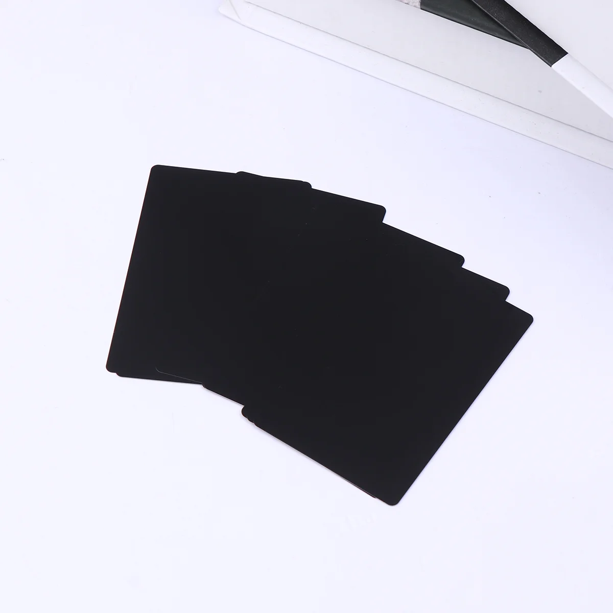 50 Pcs Business Card Aluminum Stainless Steel DIY Engraver Blank Credit Color Name