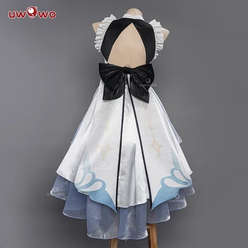 In Stock UWOWO Traveler Lumine Cosplay Maid Costume Game Genshin Impact Cosplay Maid Ver Lumine