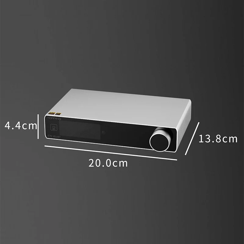 Фото TOPPING E70 бархатный декодер AK4499EX XU316 DSD512 PCM768kHz Bluetooth 5,1 LDAC 24 бит/96 кГц с дистанционным управлением E70V DAC №4