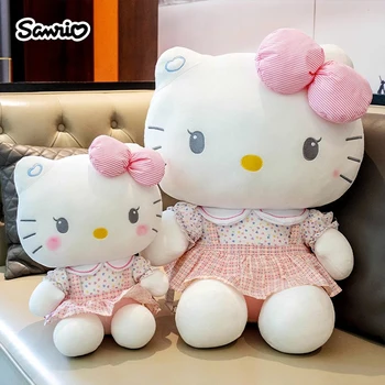 Sanrio Hello Kitty Kuromi Baby Stuffed Toys Anime Plush Toys Throw Pillow Kids Birthday Gifts Christmas Children Dolls For Girls 2