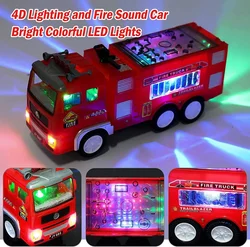 Children's Fire Truck Toy with Lights and Sounds - Perfect Birthday Gift (Fire police car)