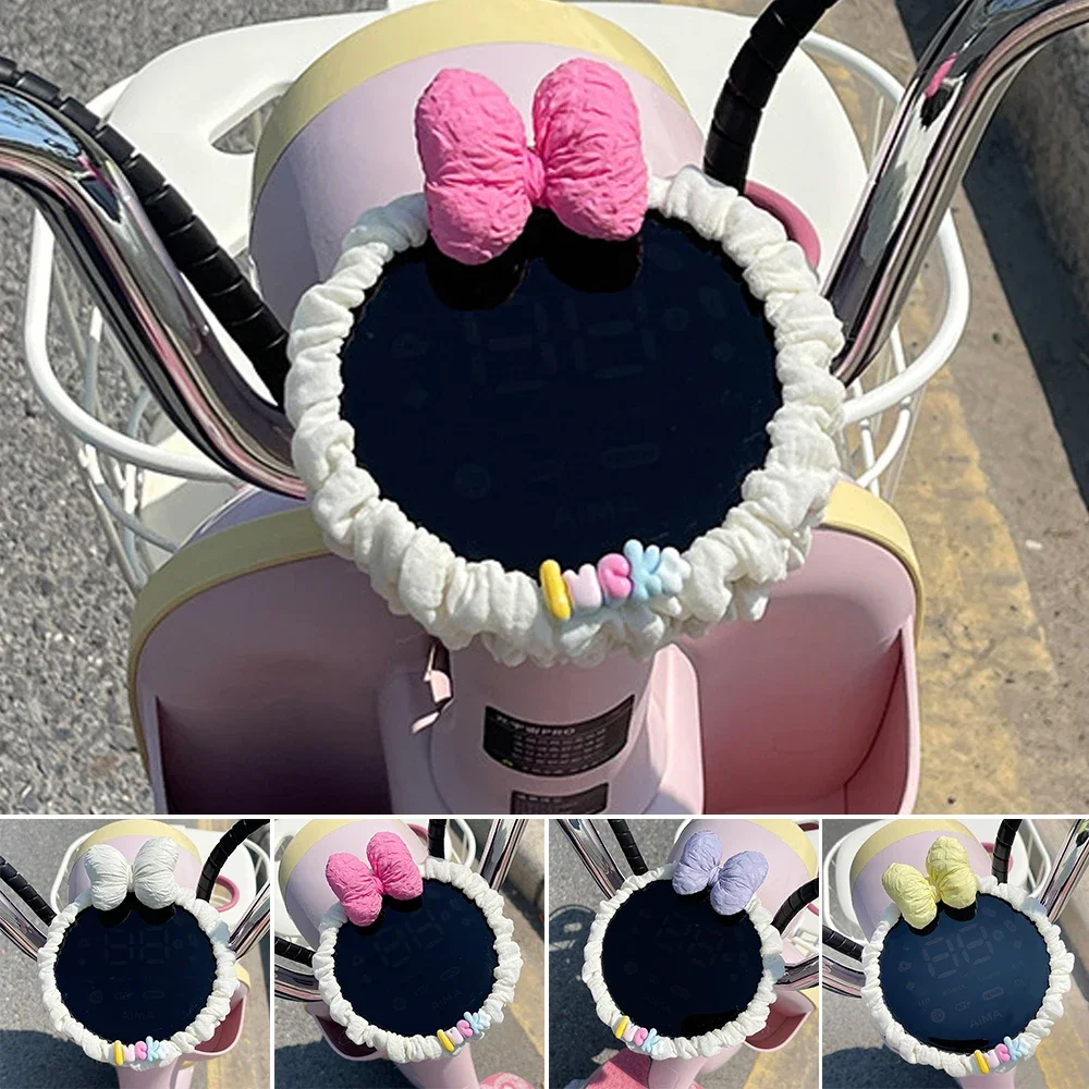 오토바이 헬멧 장식 전기 자전거 헬멧 리본 액세서리 모토크로스 풀페이스 헬멧 스티커 예쁜 리본