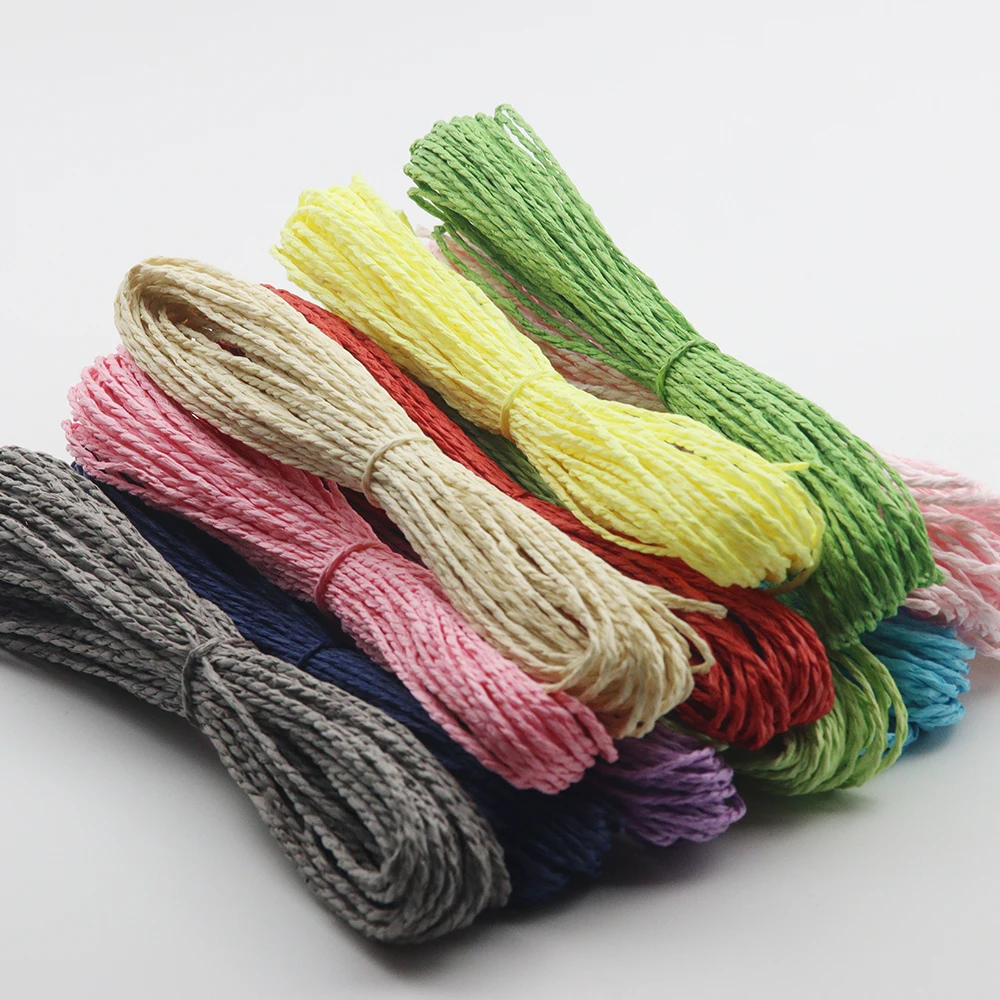 

15M 1.5MM Colored Paper Rope DIY Handmade Craft Cake Cookies Candy Box Wedding Decoration Vintage Cord Packaging