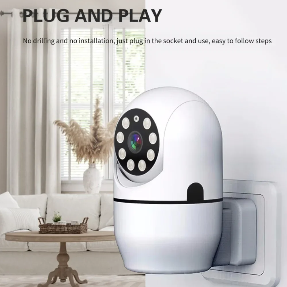 Electronic Baby Monitor with Ip Camera HD 1080p Cloud Head Rotating Two-way Voice Night Vision Wifi Camera Home Monitoring