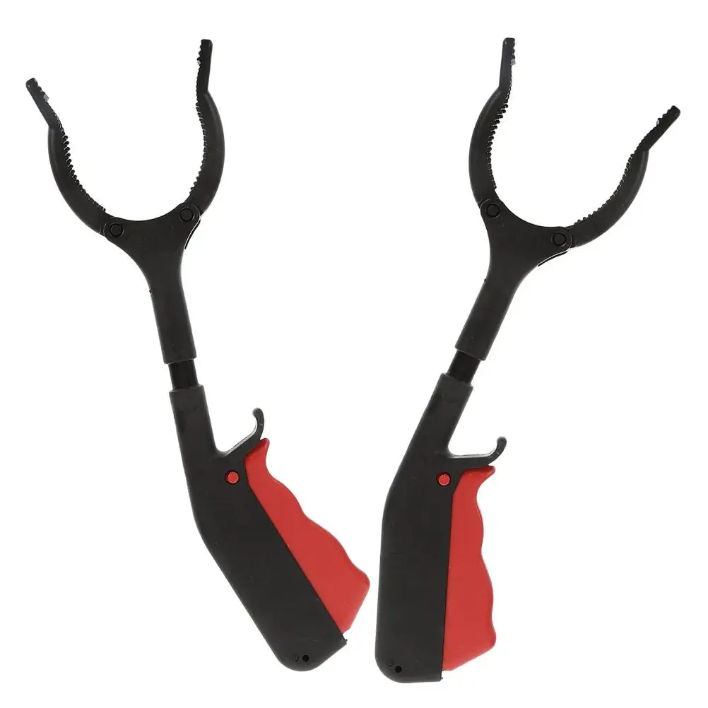 2 Pcs Garbage Picker Grabber Tool Short Grabbers Trash Collection Stick Walking Cane Durable Plastic Precision