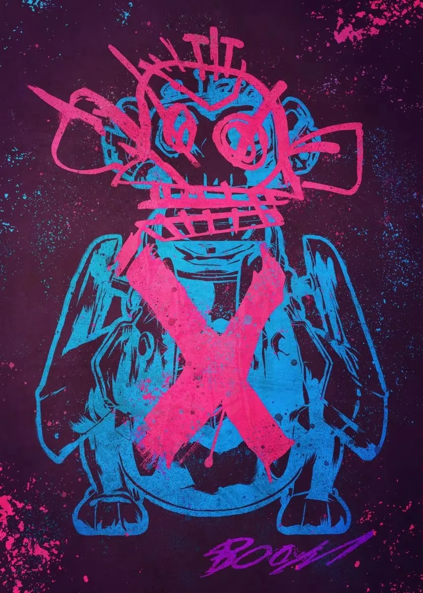 Arcane Season 2 Graffiti Art Canvas Print - Vibrant TV Series Wall Decor