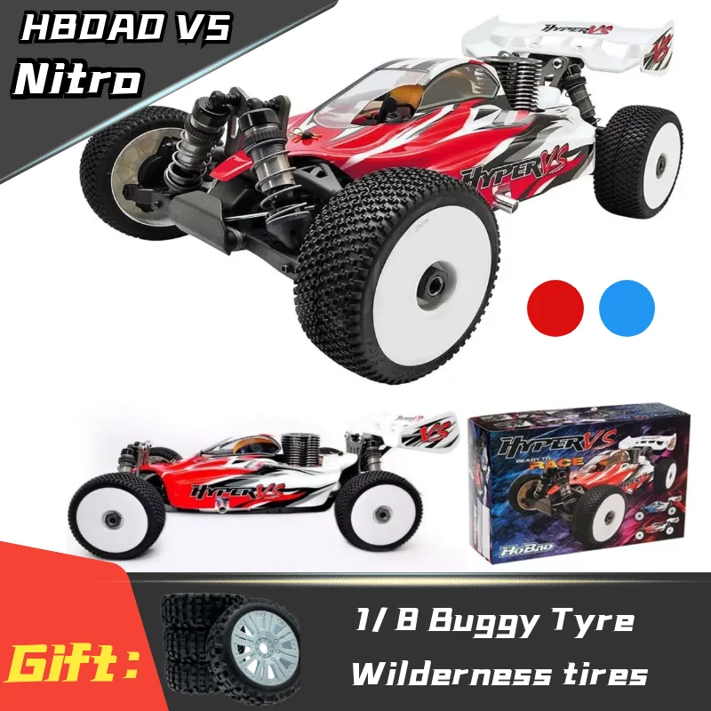 HOBAO Hyper VS RTR 1/8 Buggy Nitro W/30 Mesin TURBO (Bodi Biru