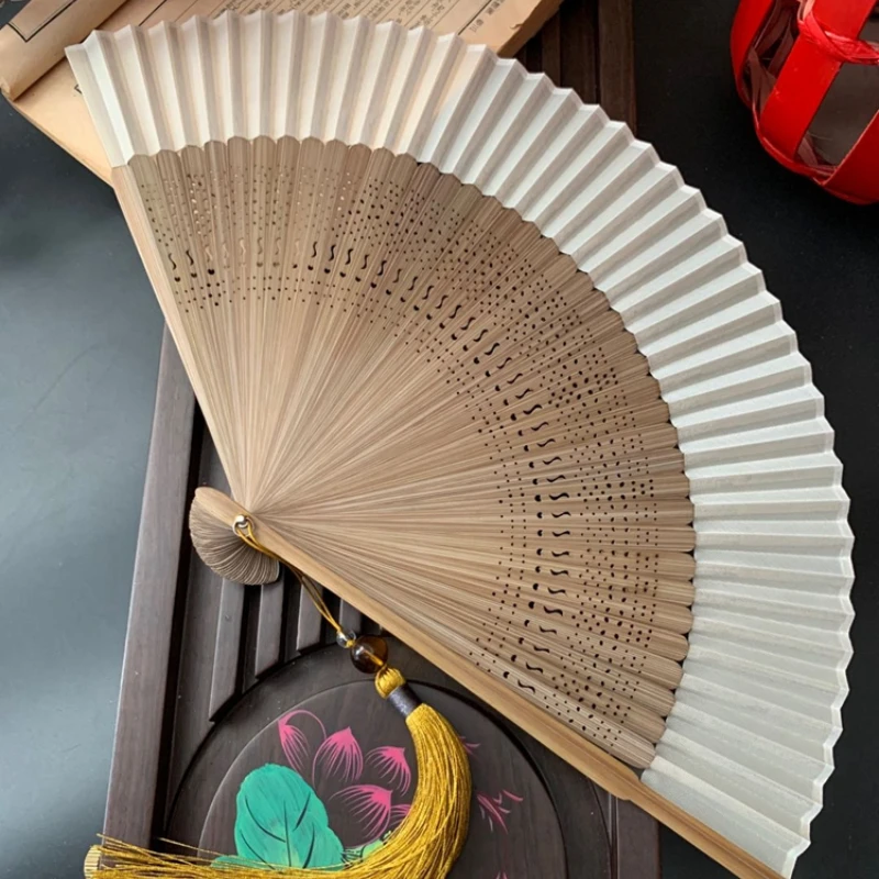 

Chinese Classical Folding Fan Retro Elegant Japanese Hand Fan Portable Antiquity Hanfu Cheongsam Matching Decorative Ventilador