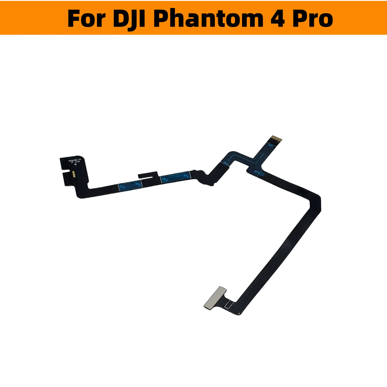 Câble nappe flexible cardan pour DJI Phantom 4/4 Pro, plié pour montrer sa flexibilité.
