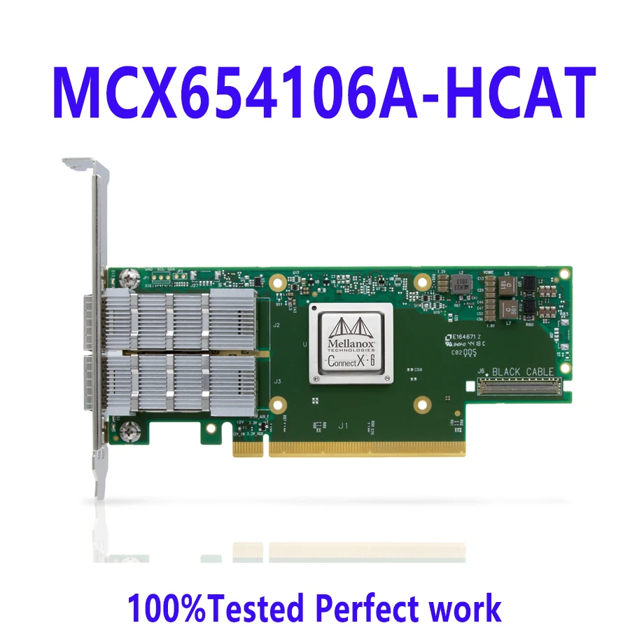 Mellanox ConnectX-6 HDR 어댑터, QSFP56 PCIe3 x 16 MCX654106A-HCAT, 200Gb