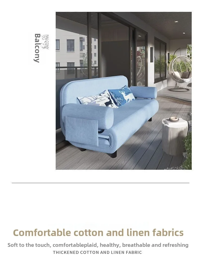 Folding Sofa Bed Dual-purpose Leisure Internet Celebrity Nap Simple Small Apartment Multi-functional Simple Bed Sofa Foldable