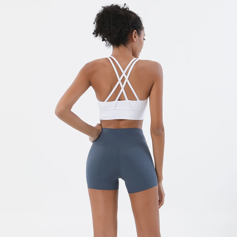 Sports Running Yoga Workout Shorts Women Nylon Shorts