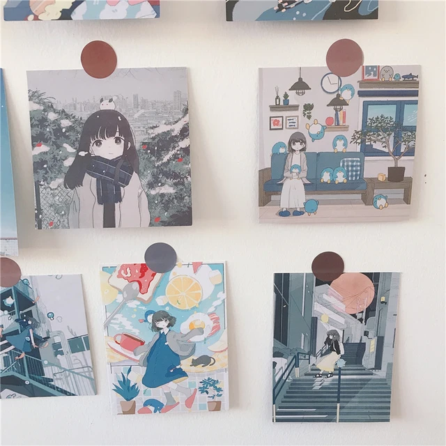 10 PCS/LOT Anime Nakanohito Genome Jikkyouchuu The Ones Within Poster  Sticker Postcard Toy Akatsuki Karin Zakuro Wall Pictures