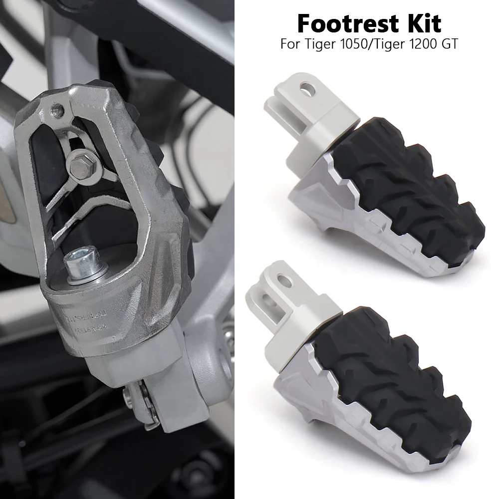 

Motorcycle Footpeg Foot Rest Pedal Pegs For Tiger 1050 SE Sport For Tiger 1200 Tiger1200 XR XRT XCX XRX 2017-2024