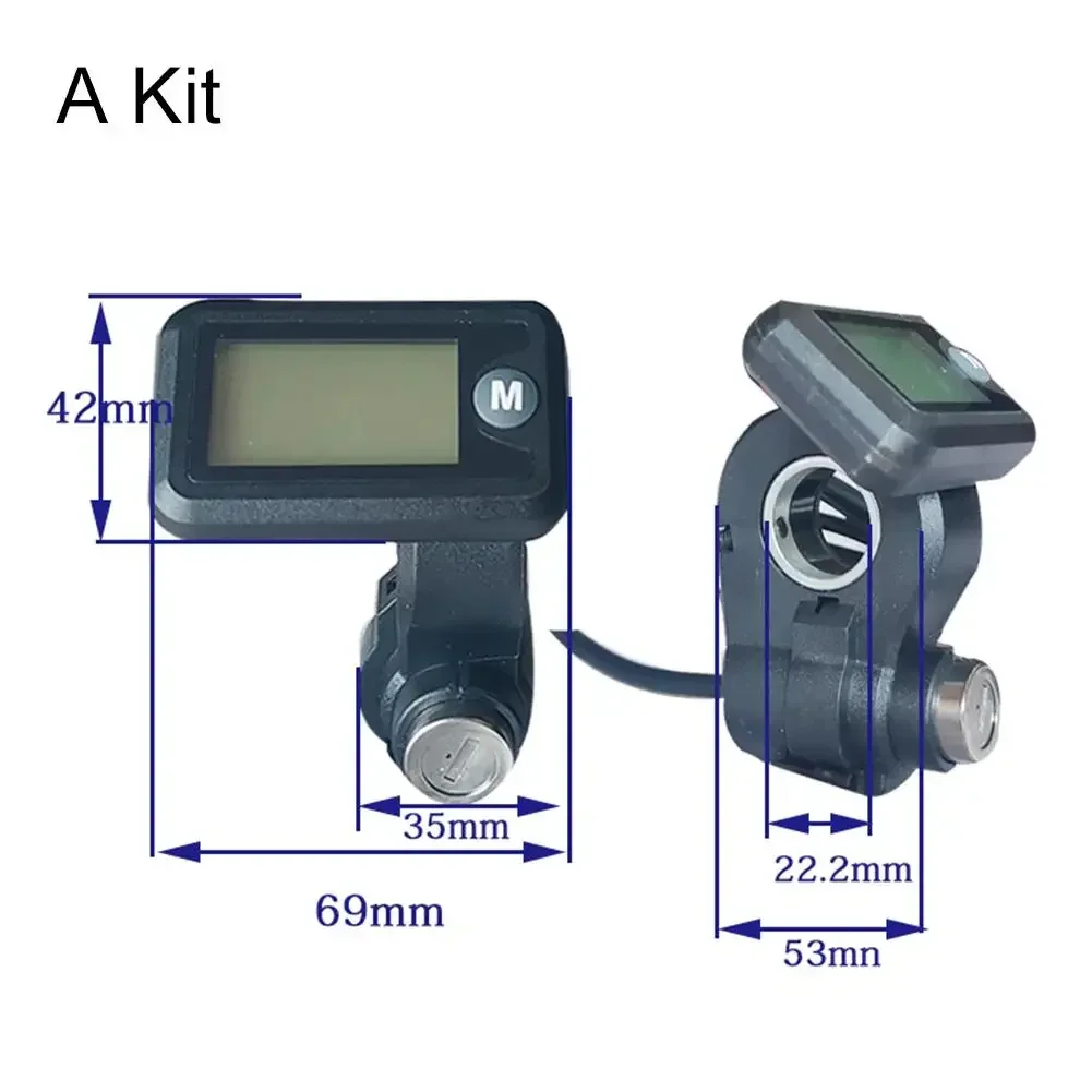 Multifunctional E-Bike LCD Speedometer with Lock