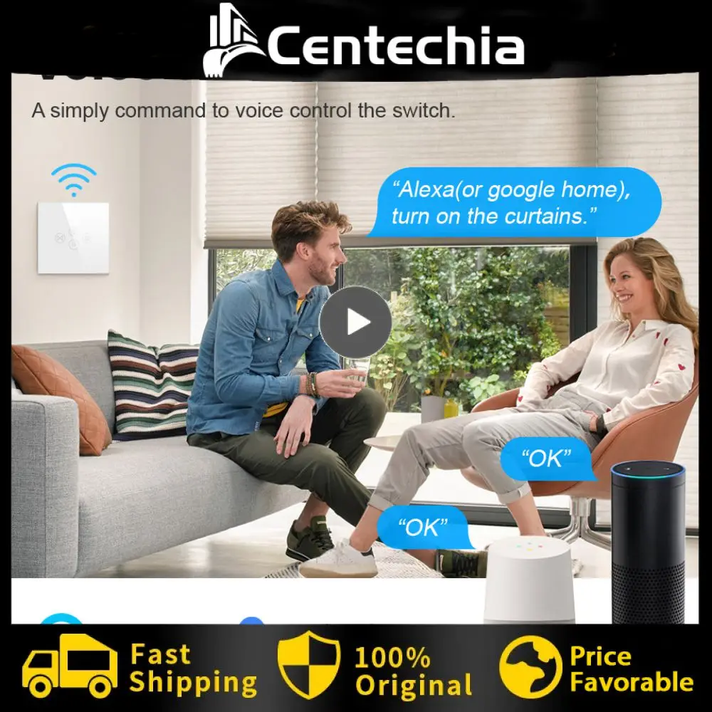 

Переключатель Wi-Fi для рулонного затвора/жалюзи с электродвигателем Tuya, автоматизация умного дома для Alexa, Home