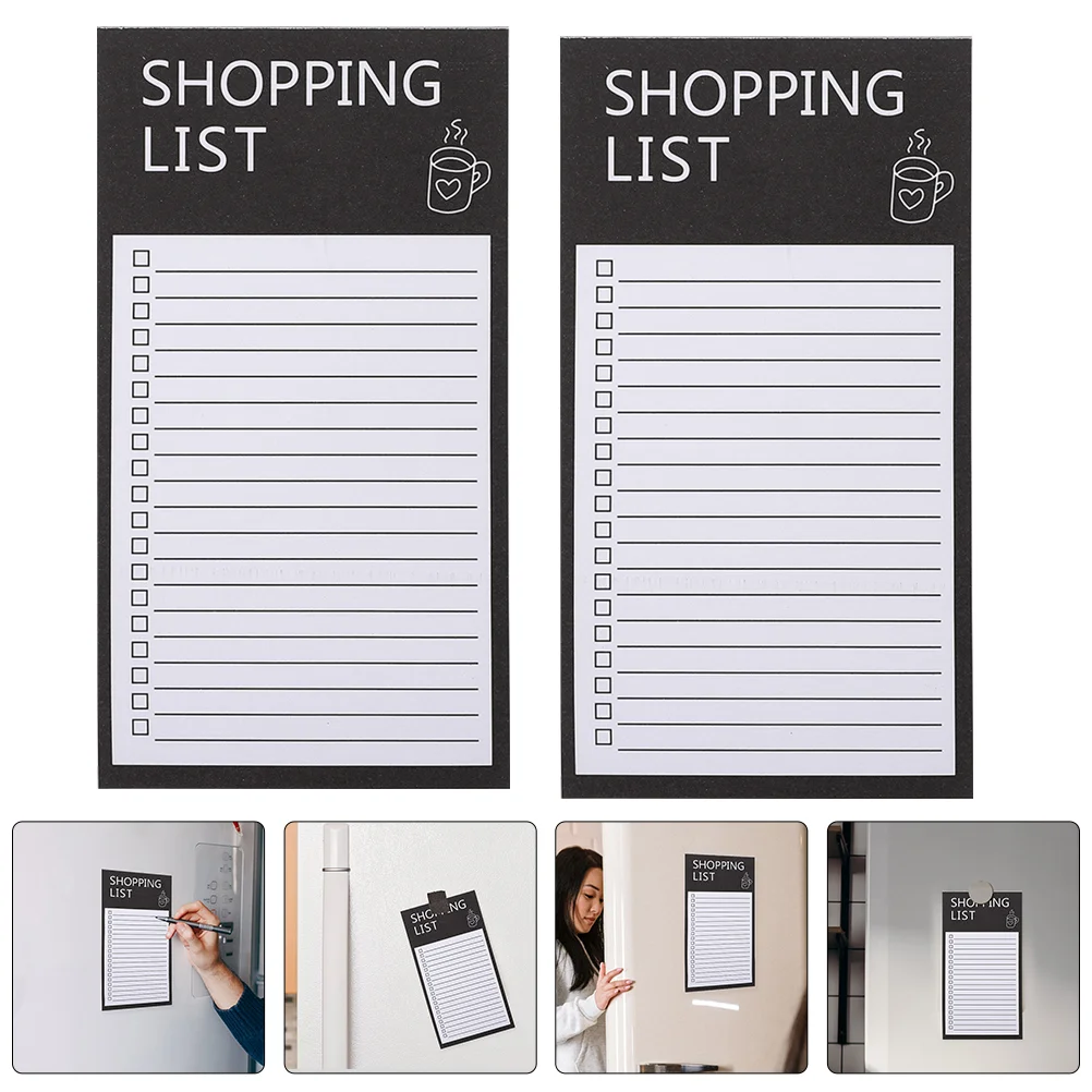 3 Books Grocery List Magnet Pad for Fridge Magnetic Memo Pad Convenient Magnetic Backing Notepad 3 books memo pad fridge magnetic notepad to do list notepad fridge magnetic backing note pads