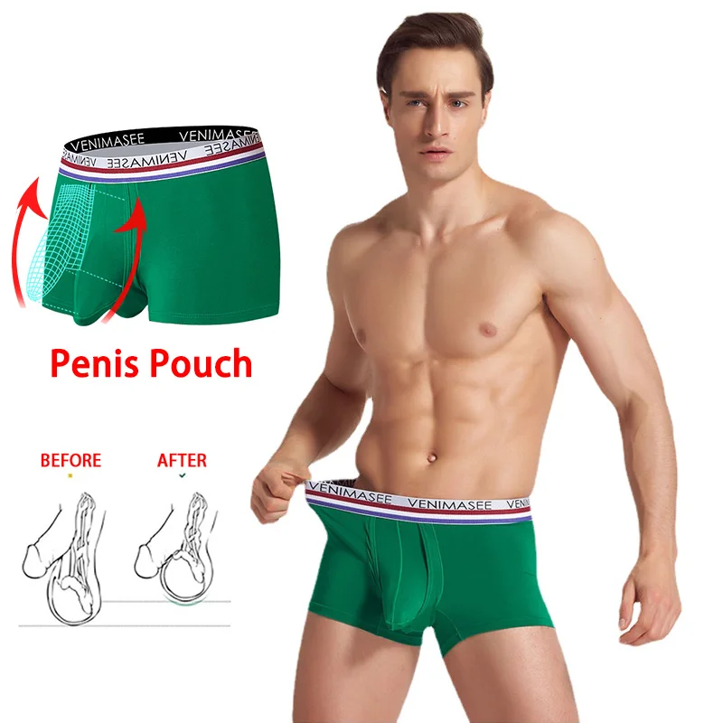Big Bag Men's Underwear Sexy Boxer Underwear Big Penis Shorts Boxer 2022 Autumn New Comfort Breathable Men's Hombre Panties Man