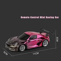 Gifts RC Racing Mini Car 1/43 RTR Electric Model LED Lights Radio Toy for Boys TH23997 1