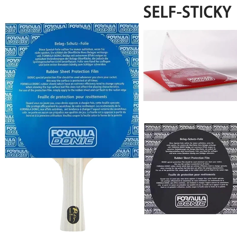 DONIC 탁구 라켓 보호 필름 SelfSticky 투명 탁구 고무 보호기 방진 고무 커버 액세서리