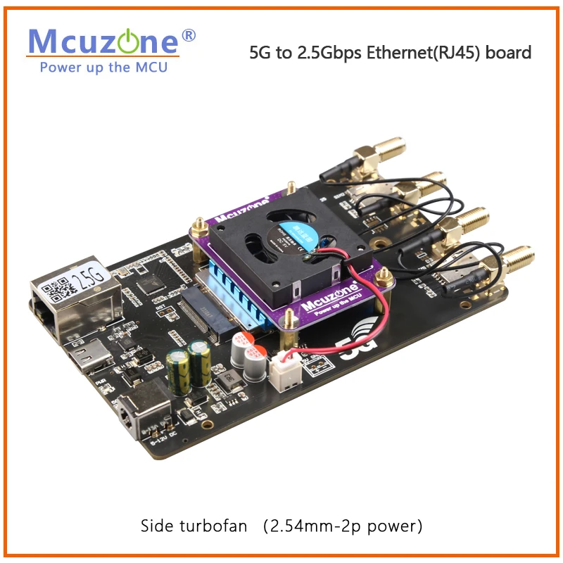 New (model:MR5210)5G to 2.5Gbps Ethernet(RJ45) board USB3.0-C DC5.5 input support RM520N-GL RM510Q-GL RM521F-GL RM500Q RTL8125