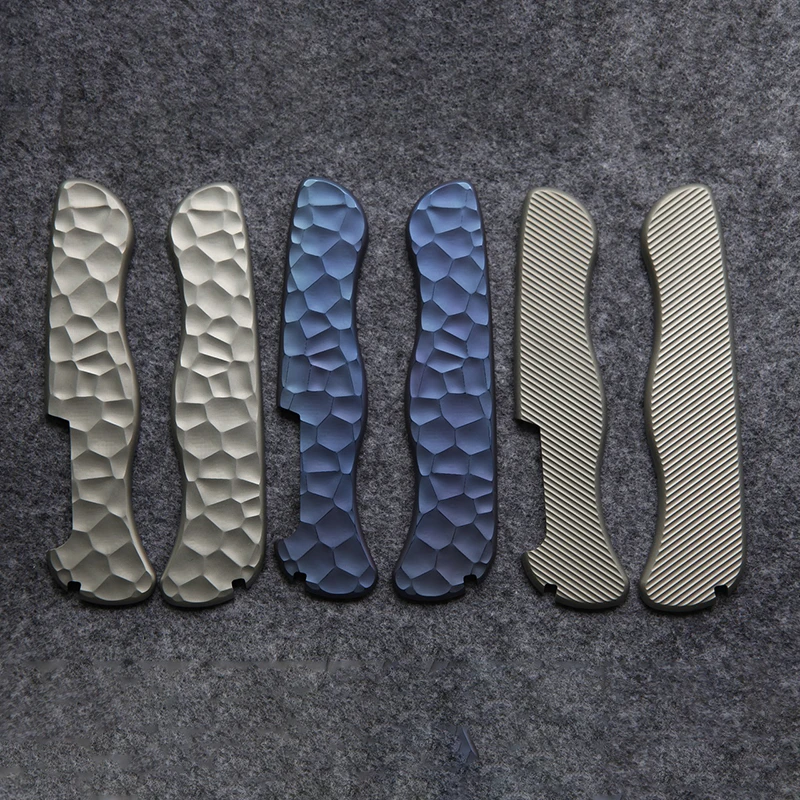 

4 Styles Titanium Alloy Knife Handle Scale Patch Replacement For 111MM Victorinox Swiss Army Knives Rescue Tool MW4DE DIY Parts