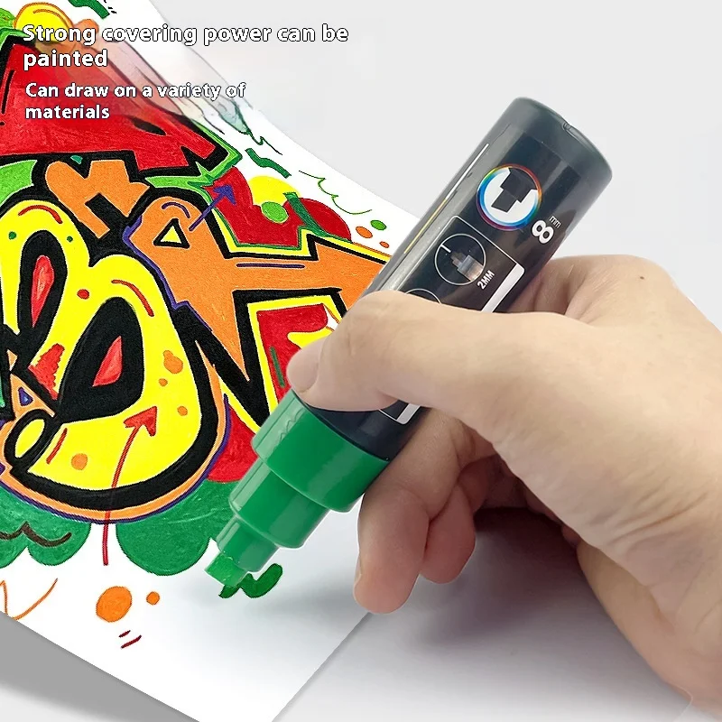 Acrylic Marker Pen for Fabric and Ceramics Drawing