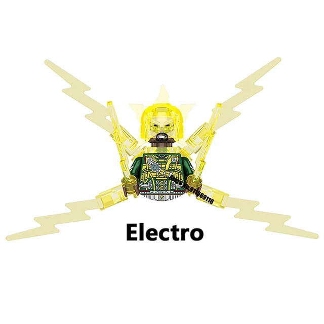 Brand DISNEY Green Goblin Mysterio Doctor Octopus Building Blocks Doctor Strange Sandman Electro Action Figure Kid Toy Bricks M-KF1650