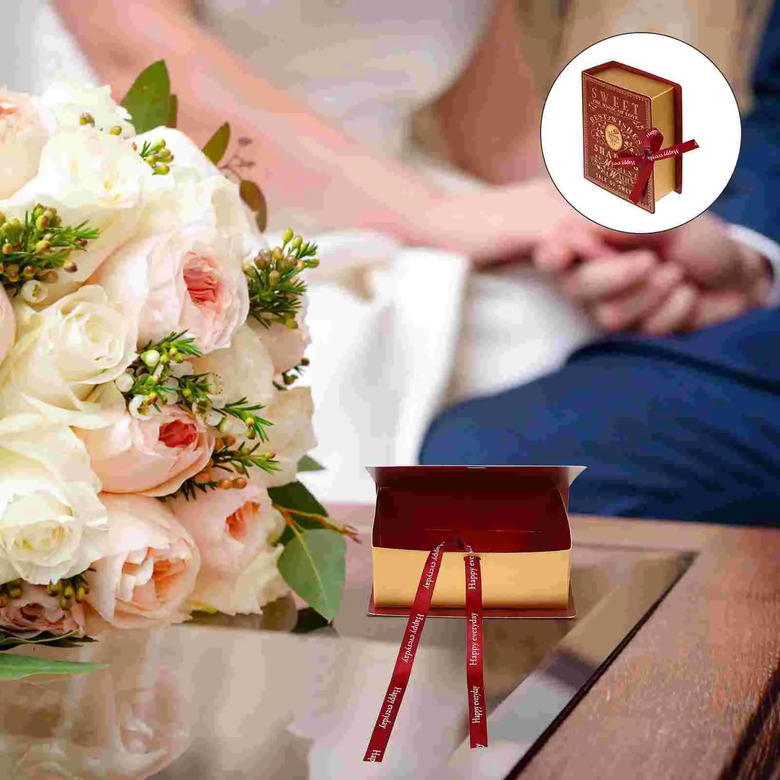 

Book Box Wedding Table Adornment Festival Candy Case Delicate Party Decor Baby Gifts