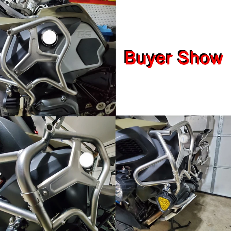 스테인레스 스틸 엔진 크래시 바 익스텐션 범퍼, BMW R1200GS R1200 GS R 1200 GS LC ADV 2014-2019 2016 2017 2018 오토바이