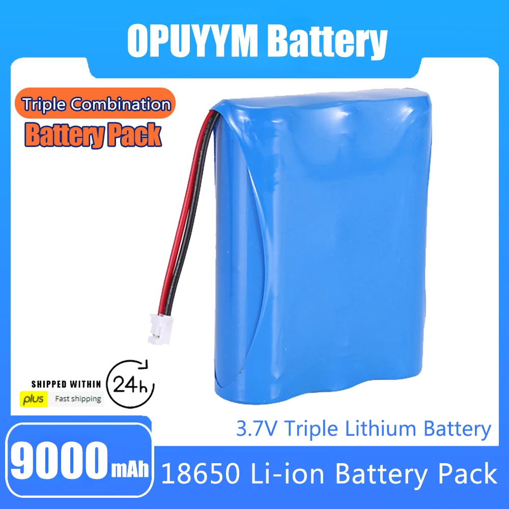 

18650 Lithium Battery Pack 3.7V 6000mAh UN38.3 New Original Li-ion 18650 Rechargeable Triple Lithium Batteries Pack