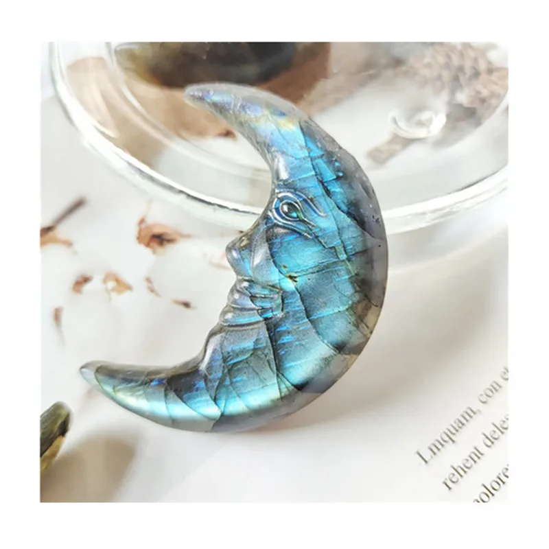 Pietre Di Cristallo Di Gatto Fluorite Arcobaleno Intagliato A Mano Naturale In Vendita