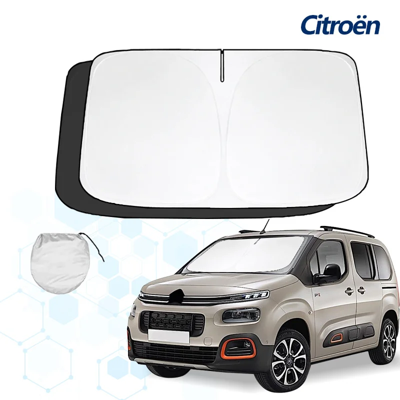 Car Sunshade Windshield Sunshade Windshield Sun Shade Windshield Sun Shade For Citroen Berlingo 3 Sunshade Sun Visor Protector Foldable Blocks UV Rays Keep Your Car Cooler