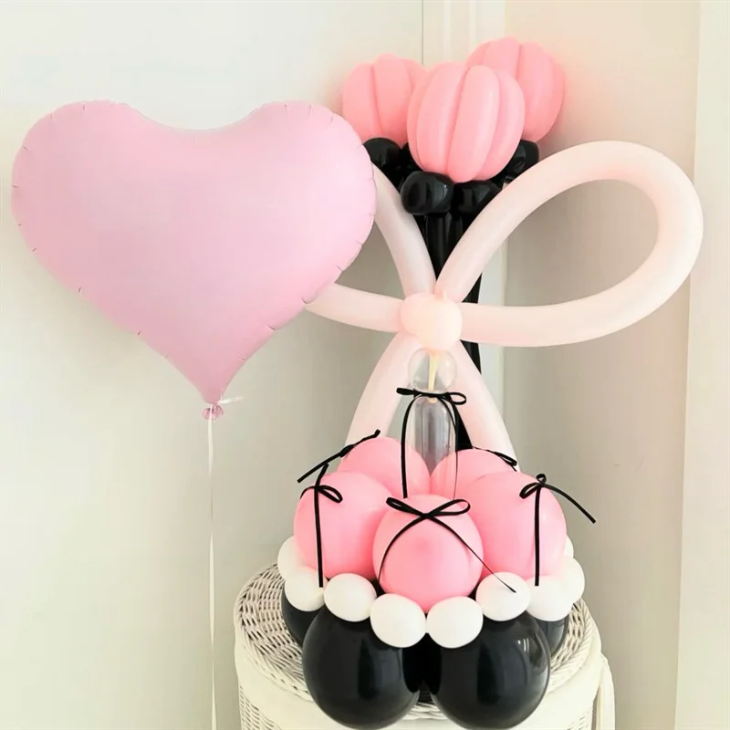 Frosted Love Balloon Gentle Heart 22 Zoll Aluminiumfolie Geburtstag Liebesgeständnis Valentinstag Macaron Party – Detail 17