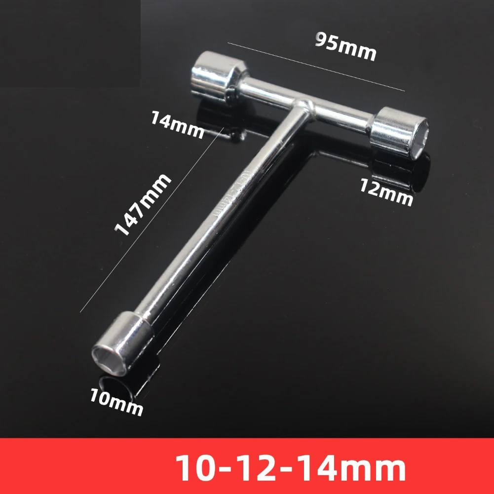 T Griff Fahrräder 3 Weg Hex Steckschlüssel 8mm 9mm 10mm 12mm 14mm 17mm 19mm Steckschlüssel Für Radfahren Reparatur Schraubenschlüssel Hand Werkzeuge – Detail 8