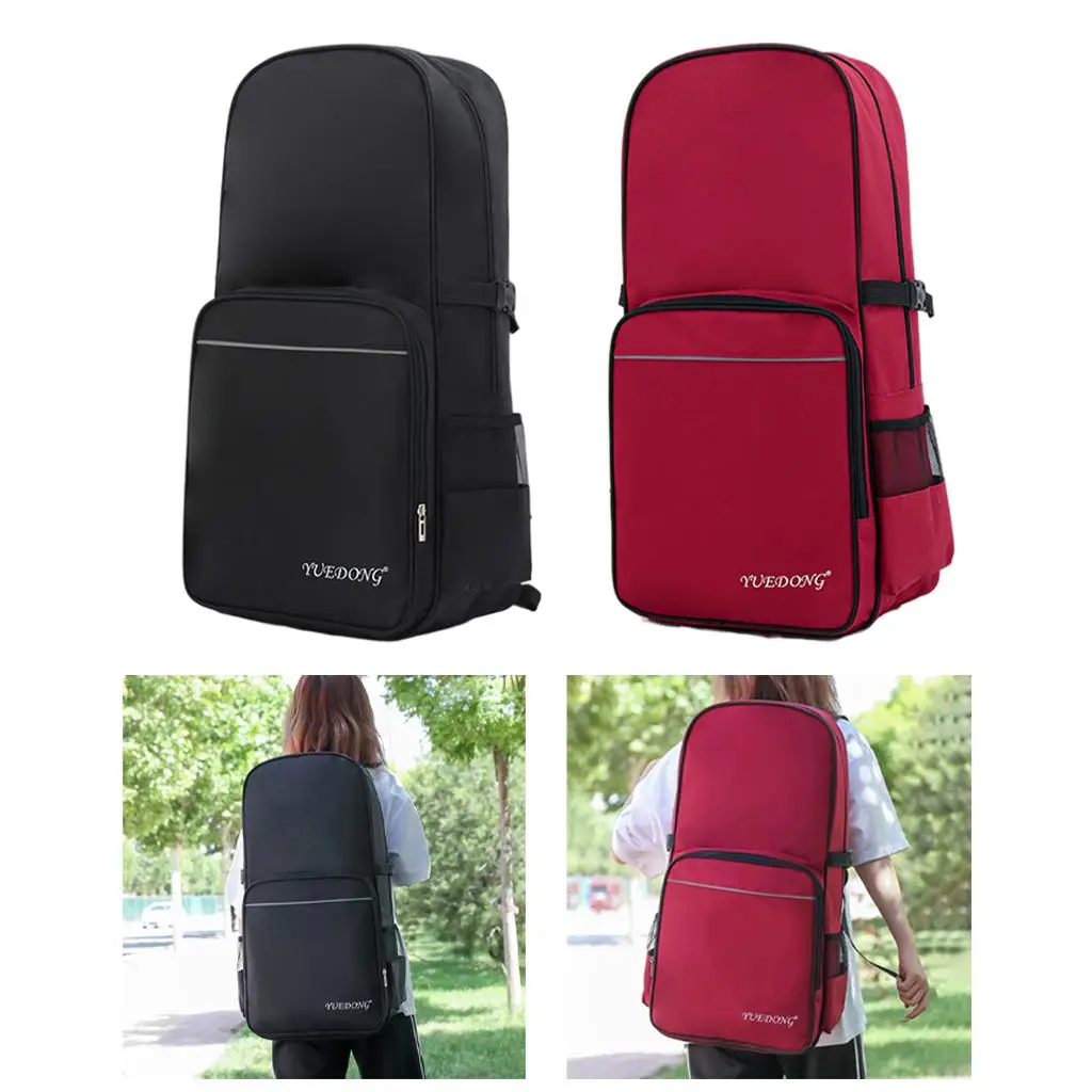 Music Pipe Backpack Cucurbit Flute Bag Multipurpose Zipper Backpack Musical Instrument for ...