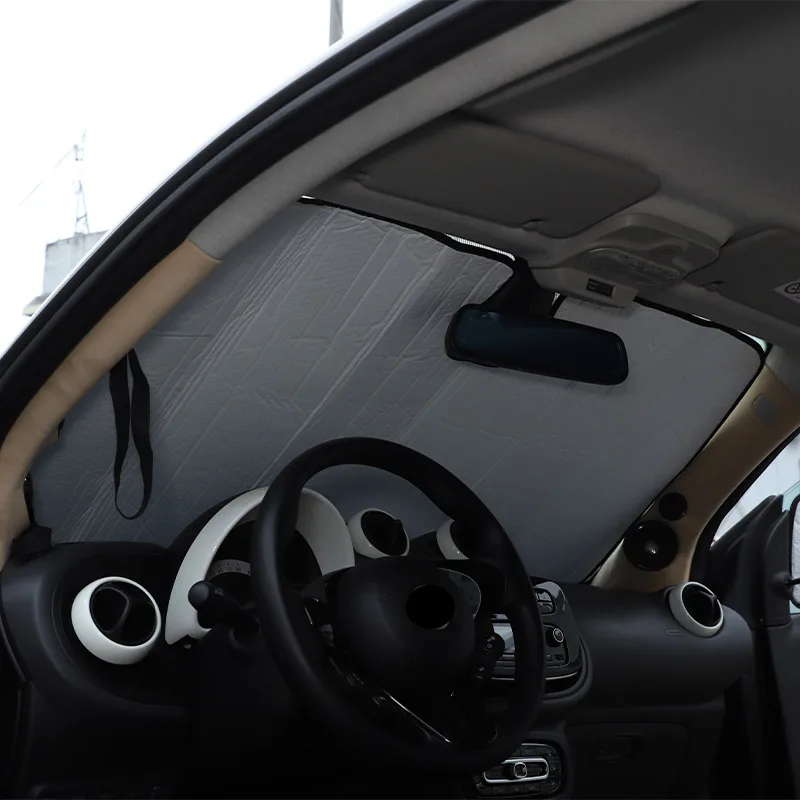 METYOUCAR Parasole ParaBrezza Per Smart Fortwo 453 E Forfour 2016-2021 - Protezione UV E Termica
