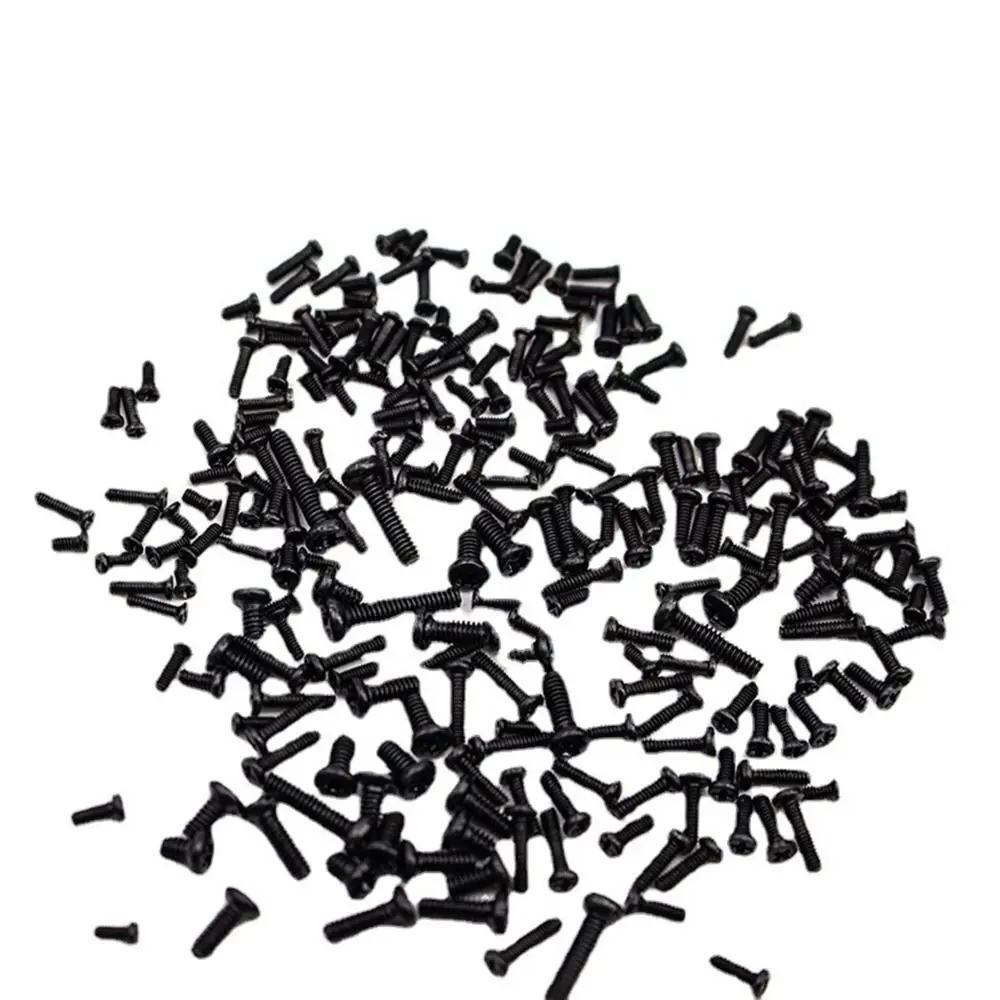 KLASSNUM 블랙 미니 나사 모음 키트, 선글라스 시계 뒷면 커버용 마이크로 나사, 노트북 소형 나사, 18 가지 크기, 세트당 500 개