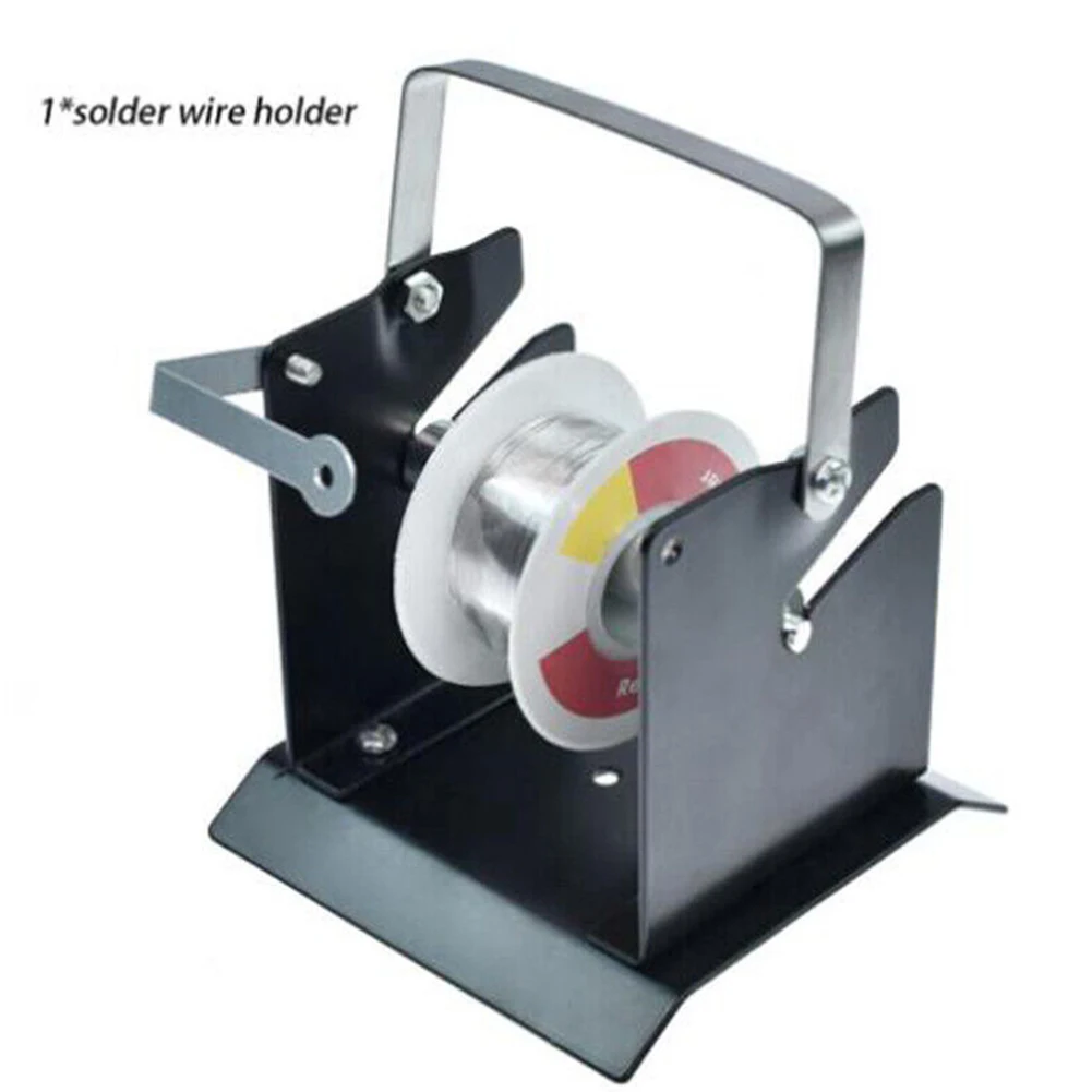 

Держатель для сварочной проволоки, ширина 75 мм, черная металлическая конструкция, катушка для сварки, металлическая полка