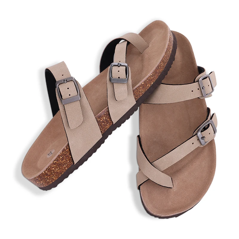 Boston Clogs for Women: Suede with Cork Insole and Straps - true deals club