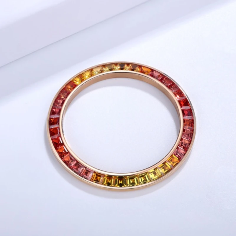 

Watches Accessories and Parts for Independent Watchmaking Stainless Steel Watch Bezel Synthetic Stone Zirconia Beads