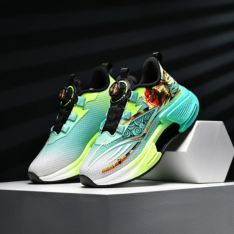 Basketball Shoes For Kids Lightweight Non-slip Breathable Mesh_voghion.com
