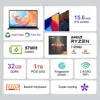 Ninkear A15PLUS 15.6 Inch FHD IPS Laptop Computer 1920*1080P 16GB DDR4 512GB SSD Windows 11 Laptop AMD WiFi6 9000mAh Battery 2