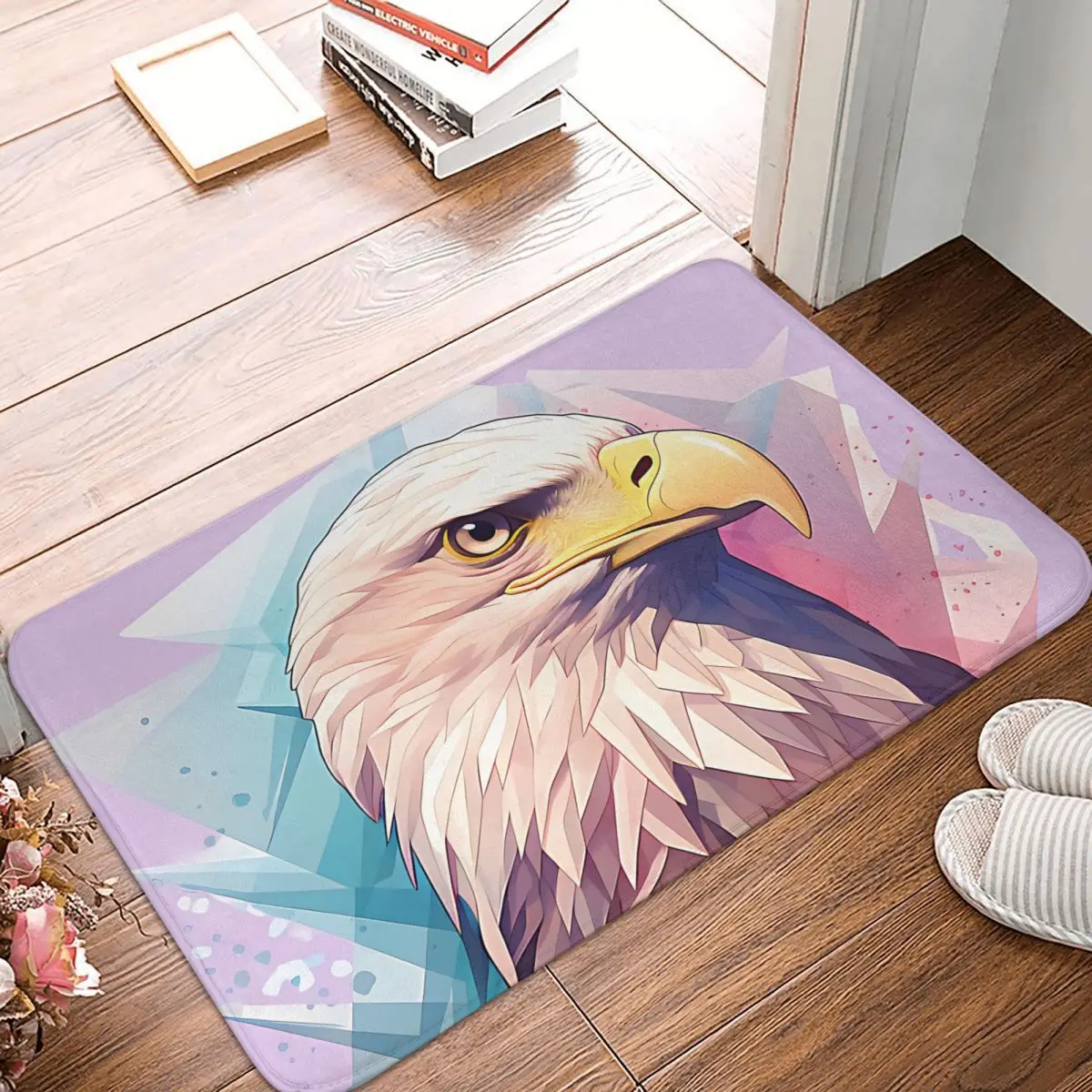 

Американский орел, нескользящий Придверный коврик, Розовый ковер, коврик для гостиной, кухни, молитвенный домашний современный