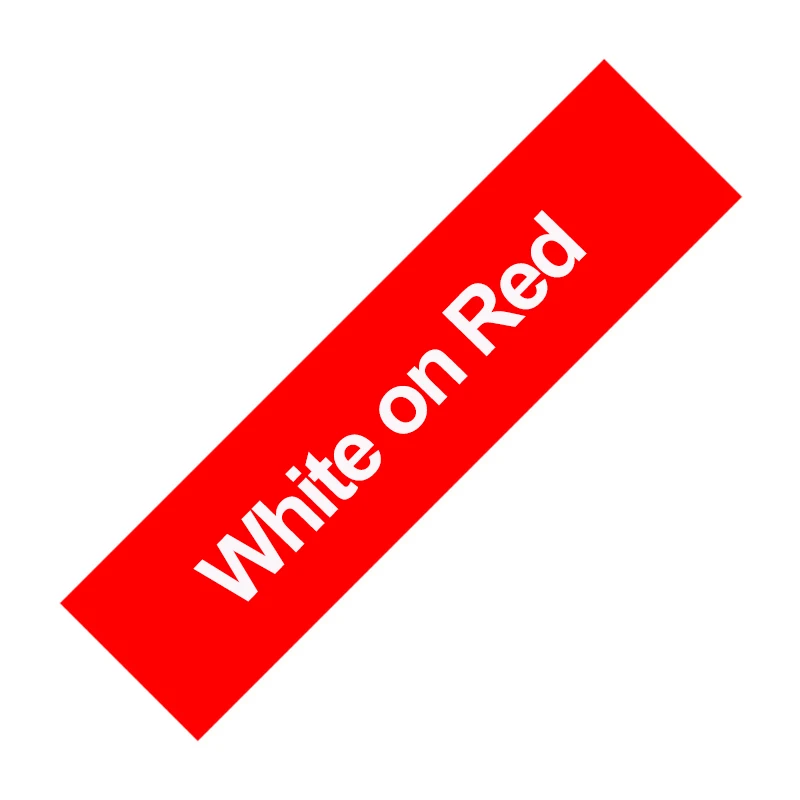 1-Pack Colorful White Label Tape