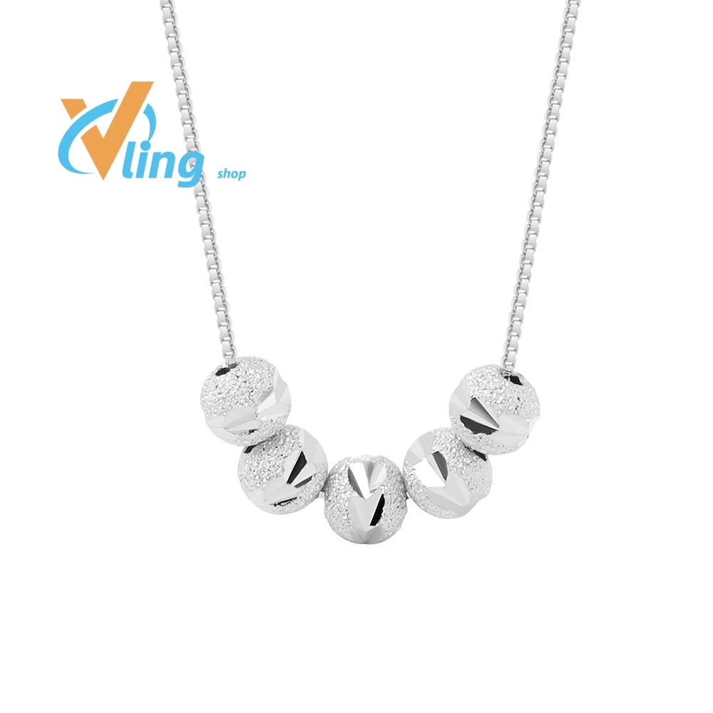 Fashionable Gold And Silver BeadNecklact ForCouples Personalized For UkrainianStyleKorean TrendingProducts NickGirlsKidsLuxury